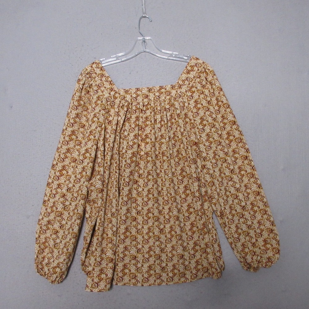 Wonderly Top Plus 1X Floral Top Balloon Sleeve Boho Prairie Cottage Autumn NWT - Picture 2 of 9